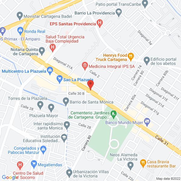 Map of Distribuciones Pharmaser