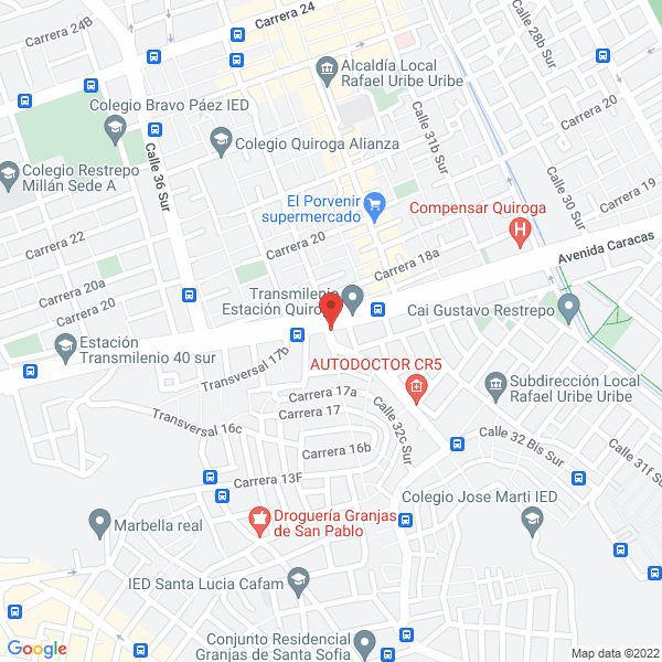 Mapa de Droguería Luz Dary