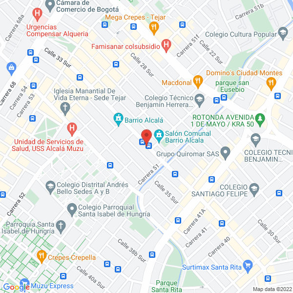 Mapa de Dulceria Surtitiendas Ltda.