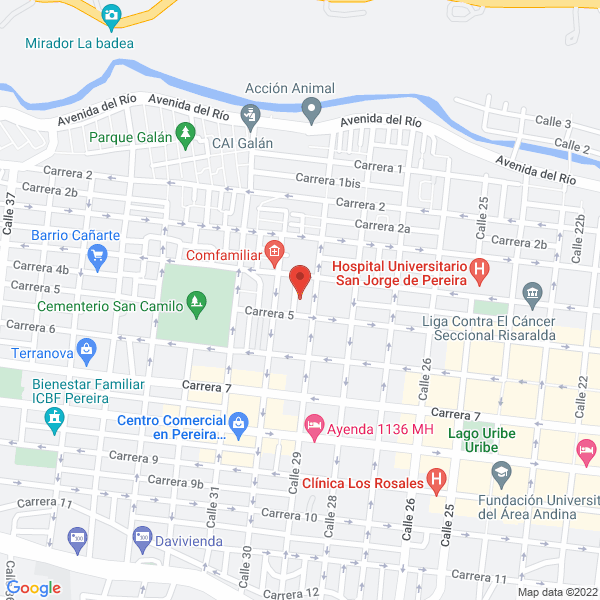 Map of Encuadernación L & L