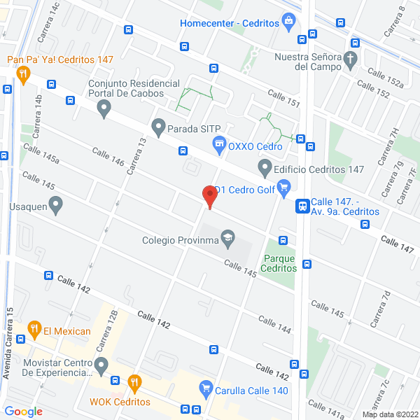 Mapa de Equipos Auditivos Cedritos