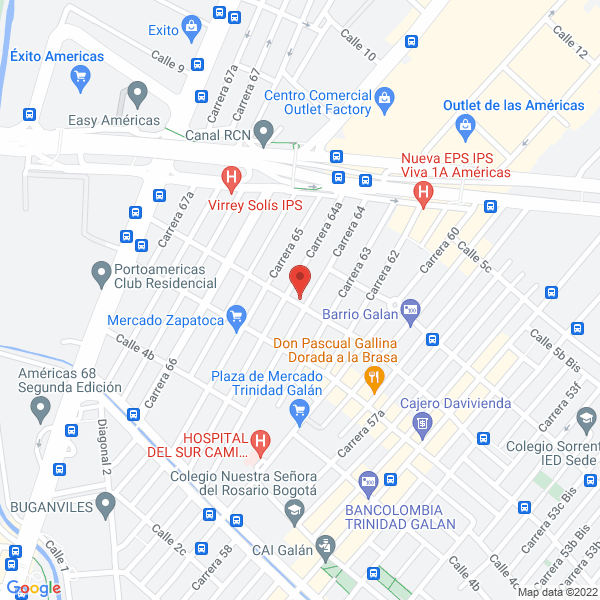 Mapa de Erfolchem S.A.S.