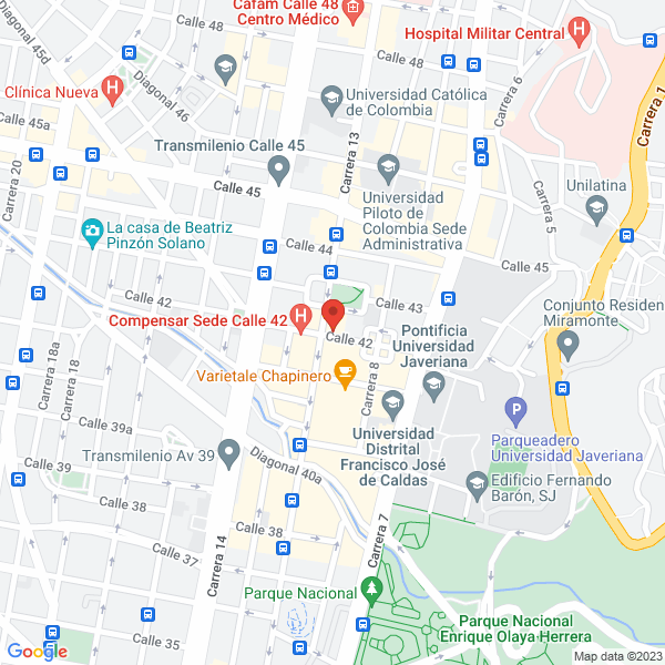 Mapa de Doctor Mejía Borja Javier