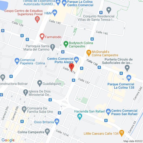 Mapa de Dentales Xcellent Colombia S.A.S.