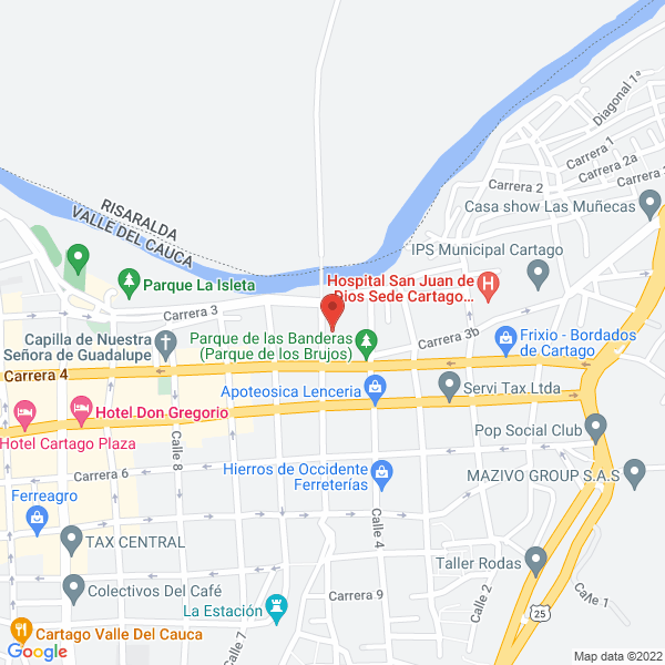 Map of Drogas Cartago