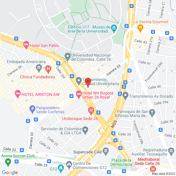 Mapa de Drogueria Unirebajas