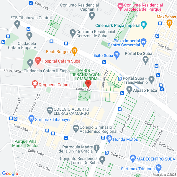 Mapa de E A T F Instalaciones Eléctricas S.A.S.