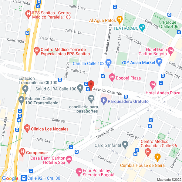 Mapa de Espacio Inmobiliario & CIA. Ltda.