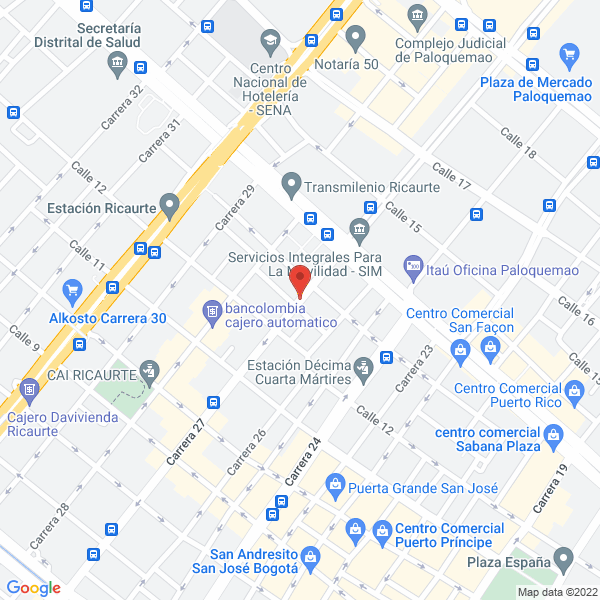 Mapa de El Palacio De La Greca Ltda.