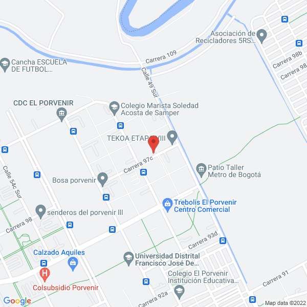 Mapa de Droguerías Servicoop Del Sur E.U.