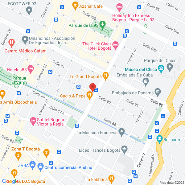 Mapa de Echeverri Uribe S.A.S.