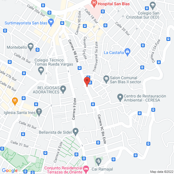 Mapa de F H Diseño Y Construcción Ltda.