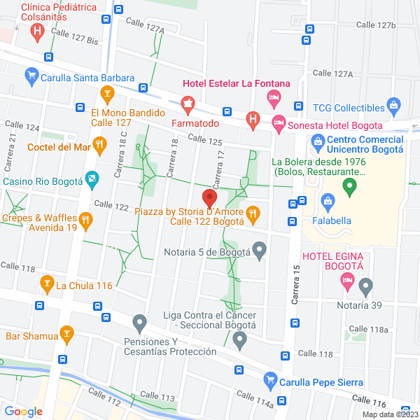Mapa de Centro Interactivo De Desarrollo Infantil Mind The Kids S.A.S.