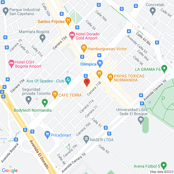Mapa de Grupo Arista Comunicaciones S.A.S.