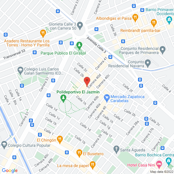 Mapa de Grupo Comercial Alarmas Eterna S.A.S.