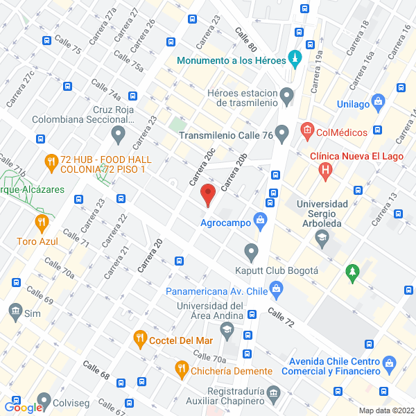 Mapa de Grupo Gestión América Ltda.