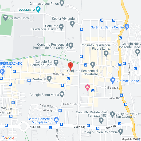 Mapa de Grupo Habitar C Y C S.A.S.