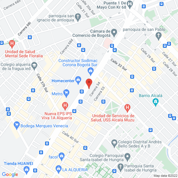 Mapa de Grupo Empresarial El Porvenir S.A.
