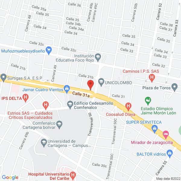 Map of Grupo Inmobiliario Del Caribe E.U.