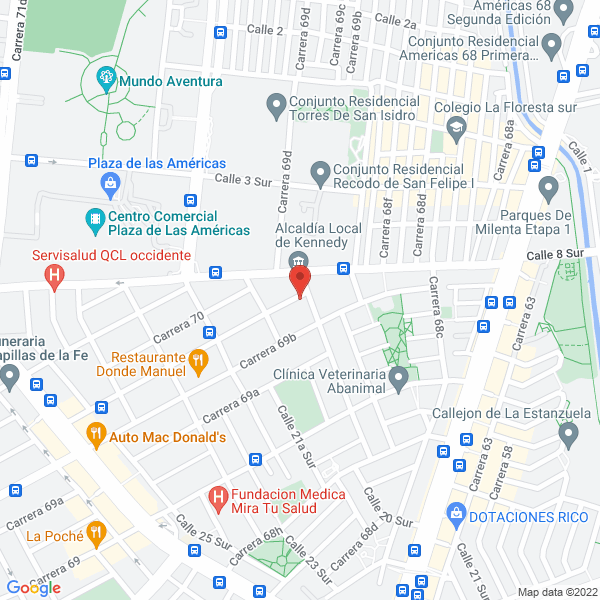 Mapa de Grupo Kacsa Internacional S.A.S.