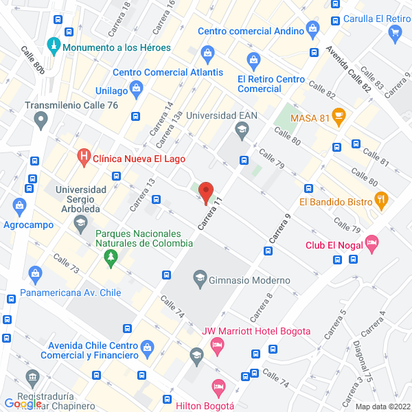 Mapa de Hinabu Consultores S.A.S.