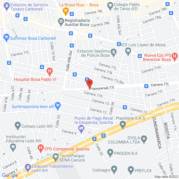 Mapa de Hogar Procanitas