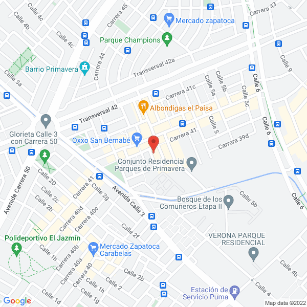 Mapa de J.A.L Hidrogas