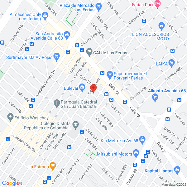 Mapa de Graficas Galar Ltda