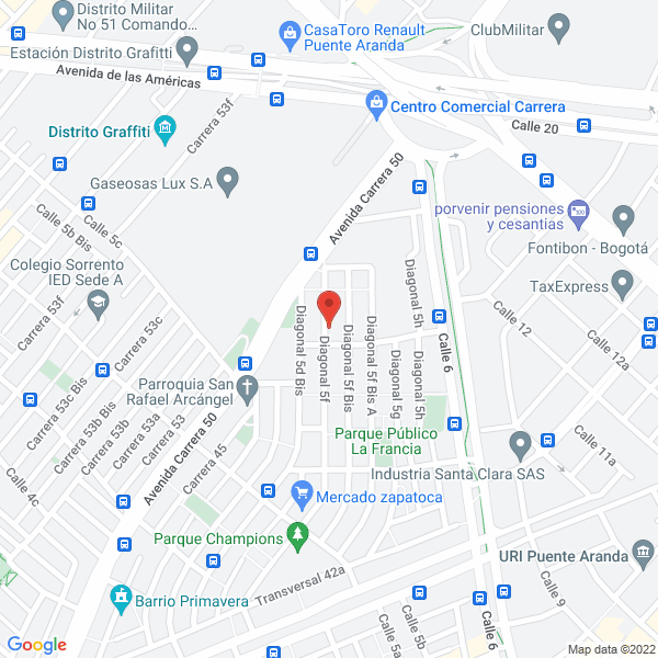Mapa de Jordán Mendoza E Hijos S. En C.S.