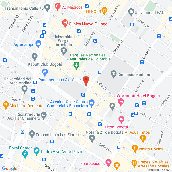 Mapa de Match Point Centro De Negocios S.A.S.