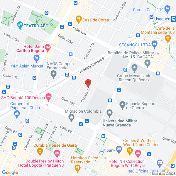 Mapa de Merchán Y Partners Asesores Y Consultores Ltda.