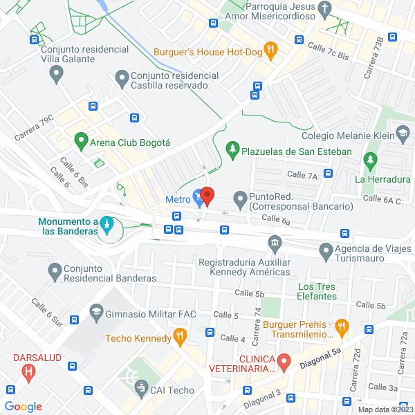 Mapa de Mary Forero Sánchez S.A.S.