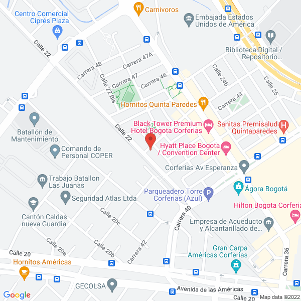Mapa de Ips Anmediprev Ltda