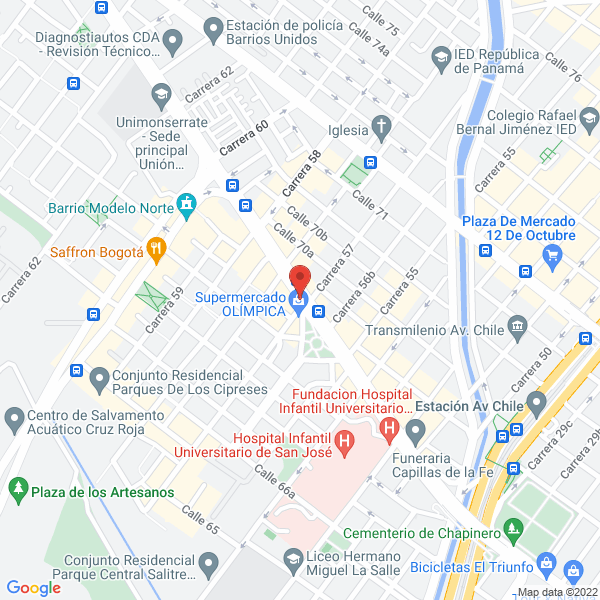 Mapa de Ips Orcosalud S.A.S.