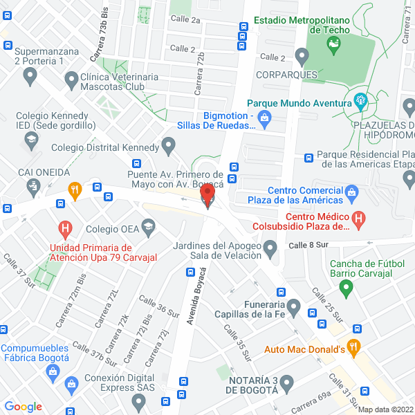 Mapa de Mimaitos S.A.S.