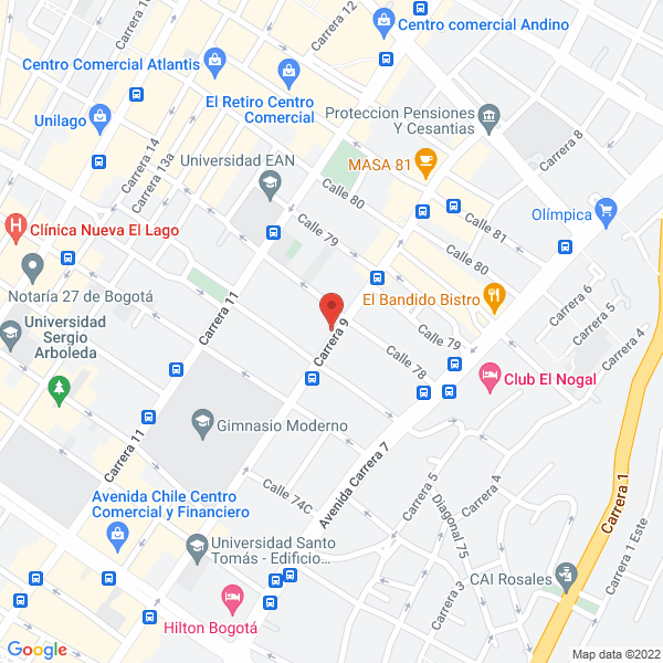 Mapa de Mindray Medical Colombia S.A.S