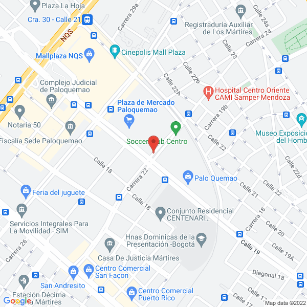 Mapa de Mueblimáquinas Ltda.
