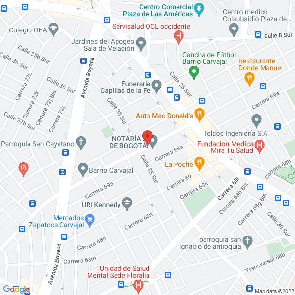 Mapa de Oxicortes Barbosa Ltda.