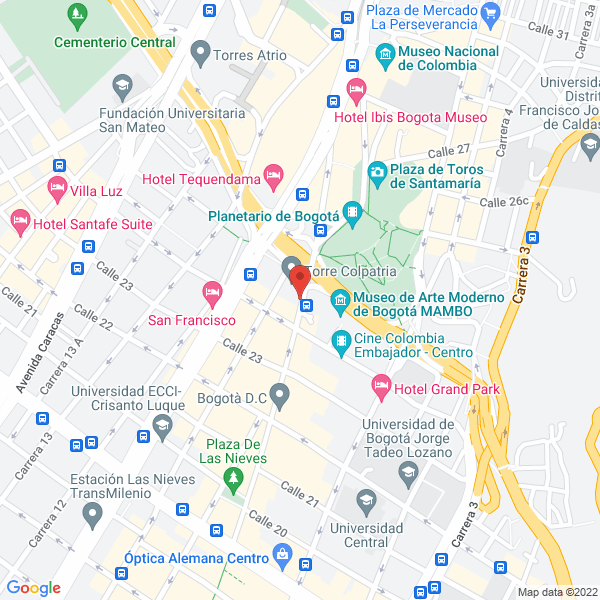 Mapa de Mercantil Colpatria S.A.