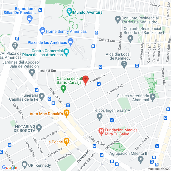 Mapa de Metal Service Mario Vega T.