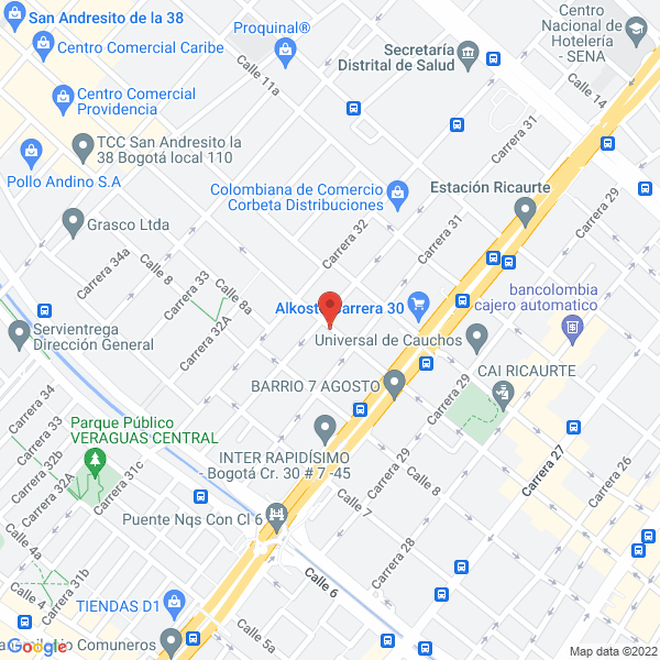 Mapa de Metales.A & A S.A.S.