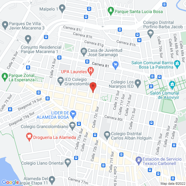 Mapa de Producciones Industriales Esperanza