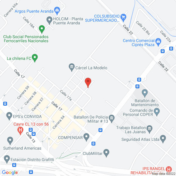 Mapa de Progas S.A. E.S.P