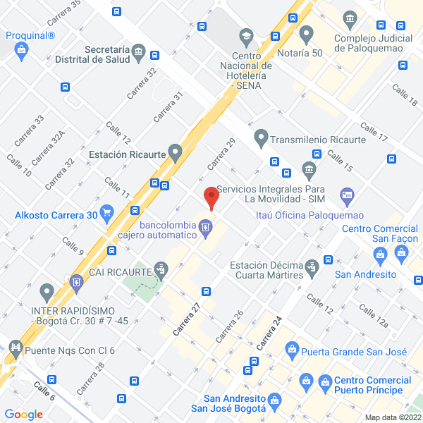 Mapa de Proherco E.U.