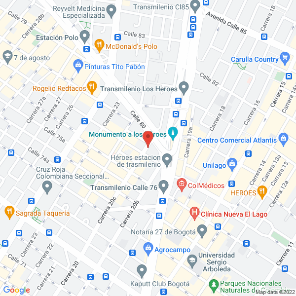 Mapa de Promecánica S.A.S.