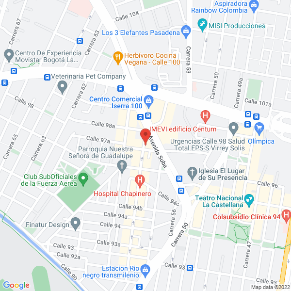 Mapa de Papelería Central Gsc Y Cía. Ltda.