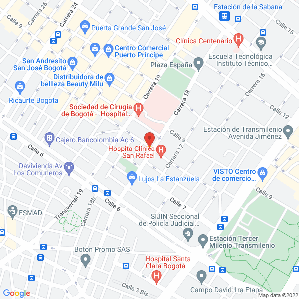 Mapa de Lujos Calderón