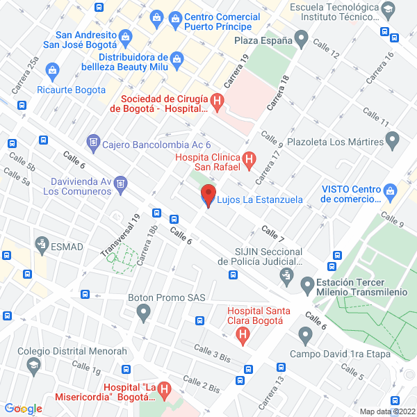 Mapa de Lujos La Estanzuela