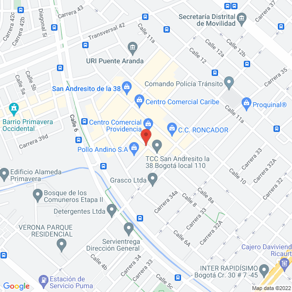 Mapa de Parqueaderos La Frontera Ltda.