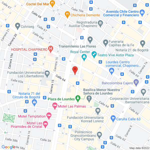 Mapa de Parqueaderos Sabana Ltda.